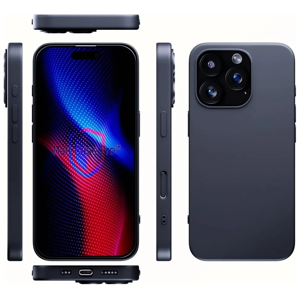 Etui 3MK Matt Case Pro do Apple iPhone 16 Pro czarne