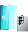 BIZON Clear 2 csomag 3x kijelző üveg + 1x lencse üveg Samsung Galaxy S25