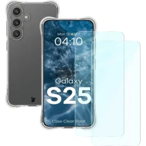 Buy Bizon Case Clear Pack case + 2x screen glass Samsung Galaxy S25 clear - BIZ8705 - {ean13} - Home Screen Store Europe