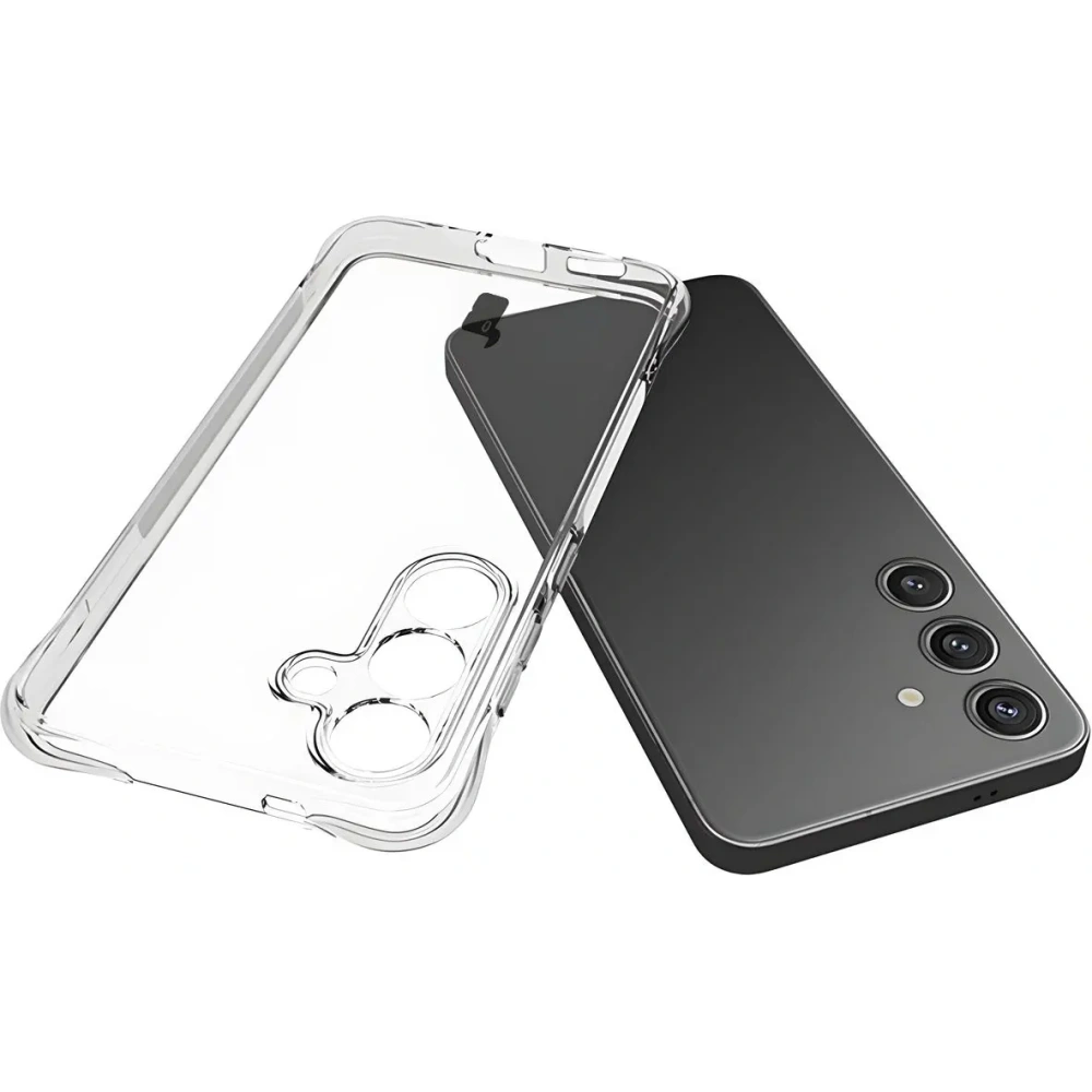 Etui + 2x szkło na ekran Bizon Case Clear Pack do Samsung Galaxy S25 przezroczyste