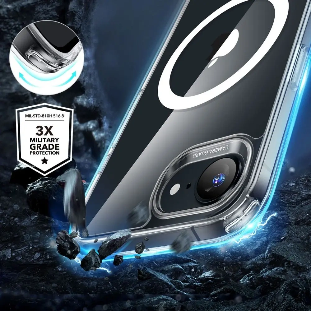 Etui ESR Classic Hybrid HaloLock MagSafe Apple iPhone 16e Clear