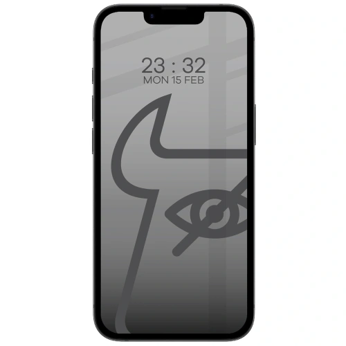 Buy Bizon Glass Edge Shadow Apple iPhone 16e / 14 / 13 Pro / 13 tinted with a black frame - BIZ8708 - {ean13} - Home Screen Store Europe