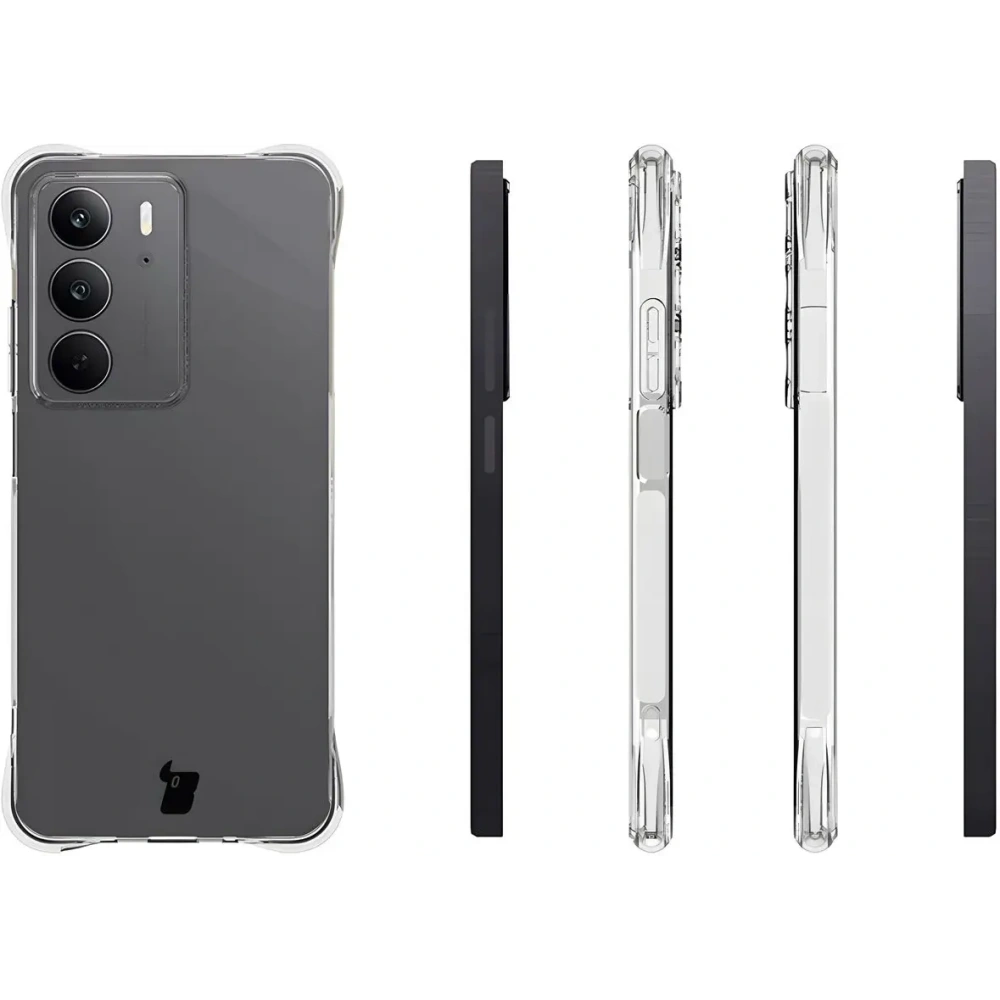 Elastyczne etui Bizon Case Salpa do Realme C75 4G przezroczyste