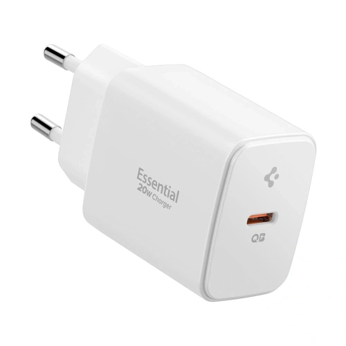 Kup Încărcător de rețea Spigen Essential EE201EU încărcător de rețea USB-C 1-port 20W Alb - SPN16710 - {ean13} - Sklep Home Screen