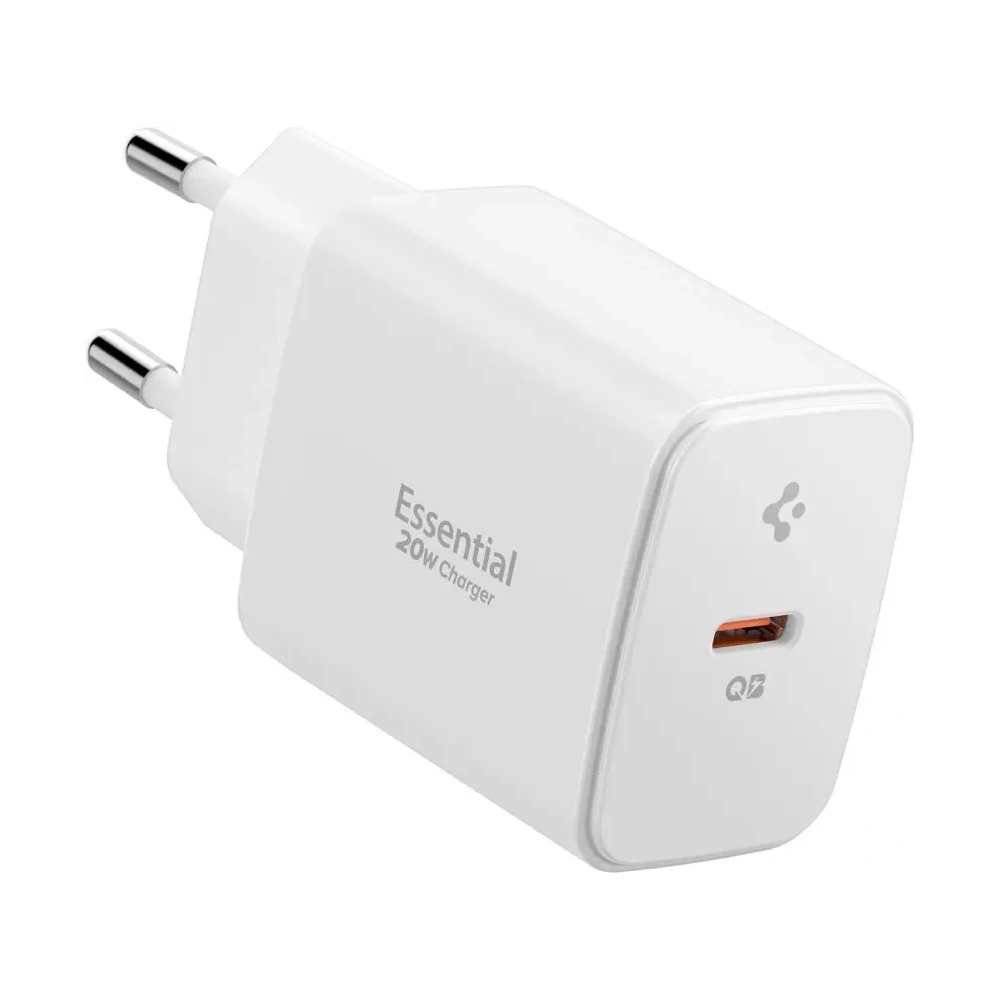Ładowarka sieciowa Spigen Essential EE201EU 1-port USB-C Network Charger 20W White