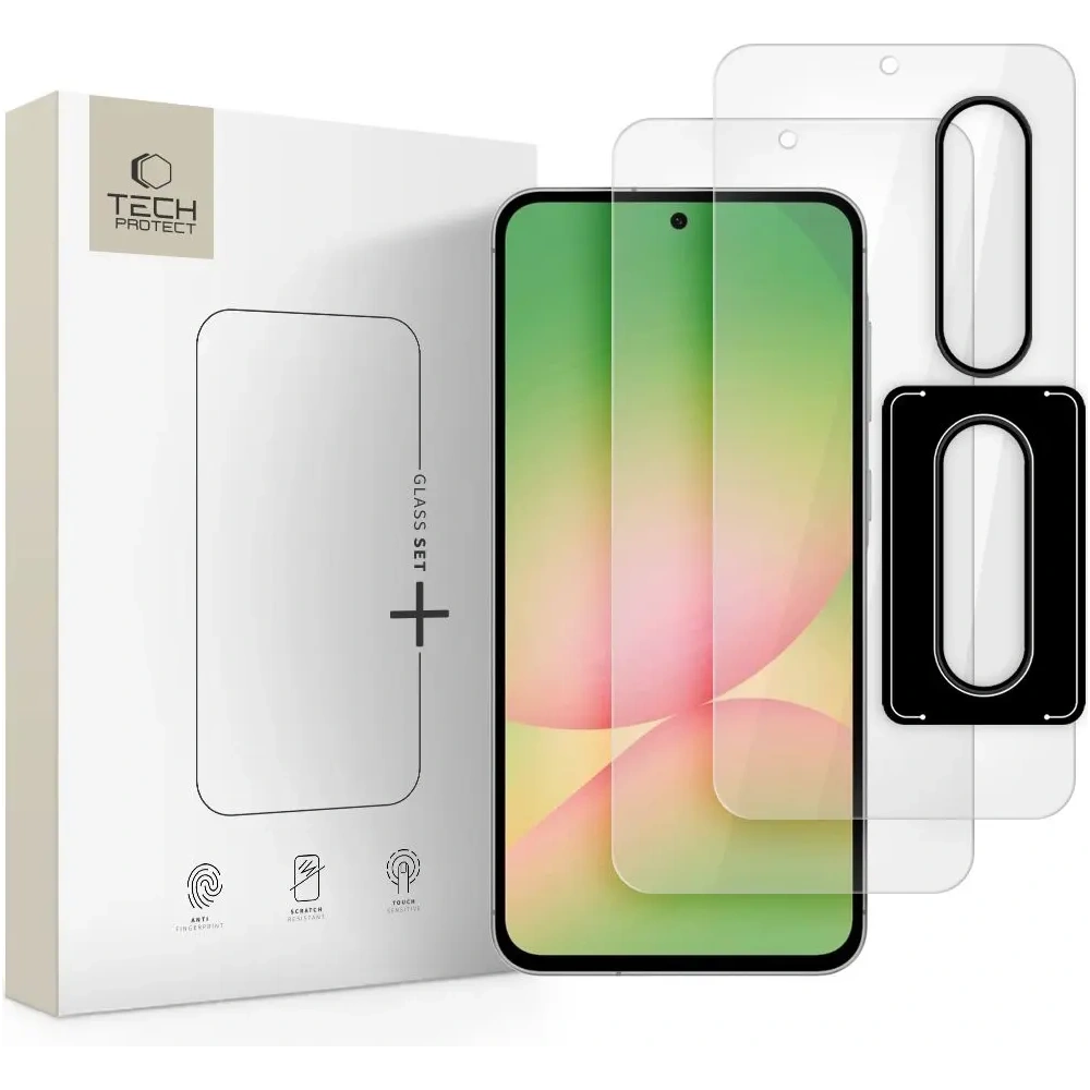 Szkło hartowane Tech-Protect Glass Set+ Samsung Galaxy A36 / A56 5G Clear