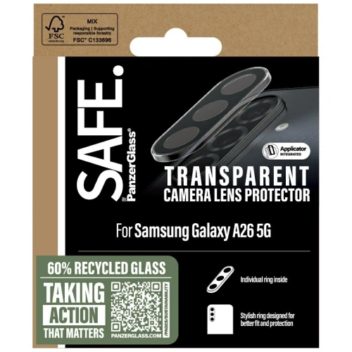 Kup Szkło hartowane na obiektyw SAFE by PanzerGlass Rings Lens Protector do Samsung Galaxy A26 5G przezroczysty - PZG848 - {ean13} - Sklep Home Screen