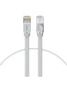 Cablul de rețea plat Baseus High Speed, Ethernet RJ45, Gigabit, Cat.6, 0,5m (gri)