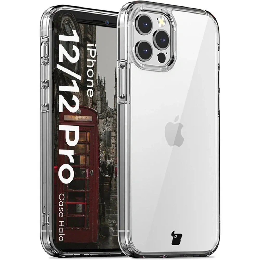 Etui Bizon Case Halo do Apple iPhone 12 / 12 Pro przezroczyste