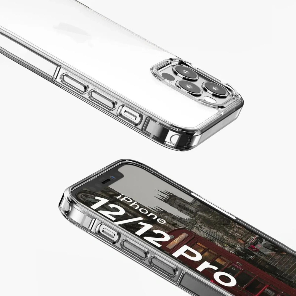Etui Bizon Case Halo do Apple iPhone 12 / 12 Pro przezroczyste