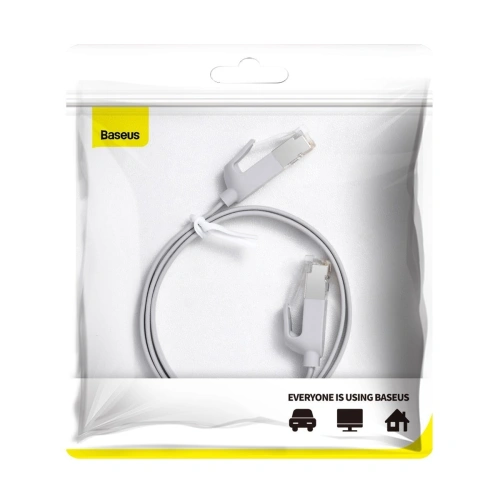 Kup Cablul de rețea plat Baseus High Speed, Ethernet RJ45, Gigabit, Cat.6, 0,5m (gri) - BSU1437GRY - {ean13} - Sklep Home Screen