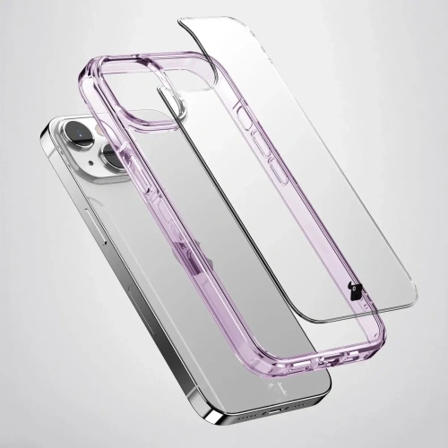 Kup Etui Bizon Case Halo do Apple iPhone 14 / 13 przezroczysto-fioletowe - BIZ8716 - {ean13} - Sklep Home Screen