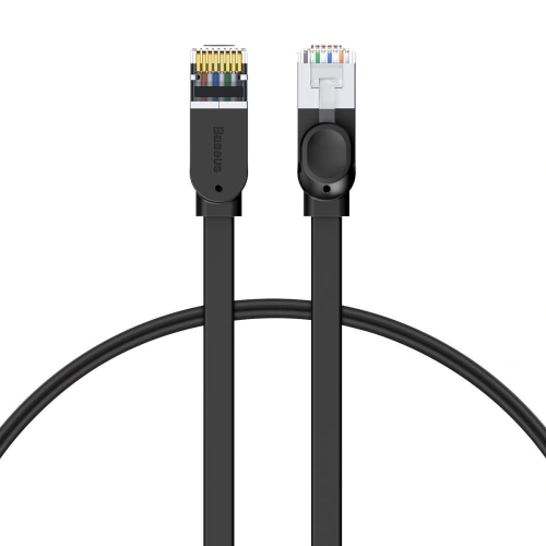 Kup Cablu de rețea plat Baseus High Speed, Ethernet RJ45, Gigabit, Cat.6, 1m (negru) - BSU1438BLK - {ean13} - Sklep Home Screen