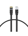Baseus Flaches Netzwerkkabel High Speed, Ethernet RJ45, Gigabit, Cat.6, 1m (schwarz)