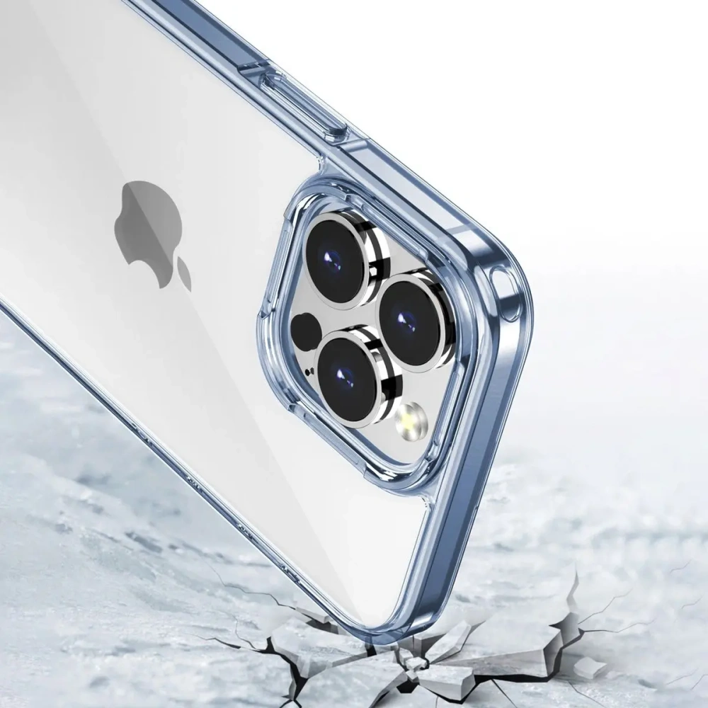Etui Bizon Case Halo do Apple iPhone 14 Pro przezroczysto-niebieskie