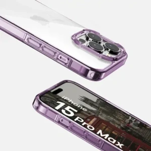 Kup Etui Bizon Case Halo do Apple iPhone 15 Pro Max przezroczysto-fioletowe - BIZ8720 - {ean13} - Sklep Home Screen