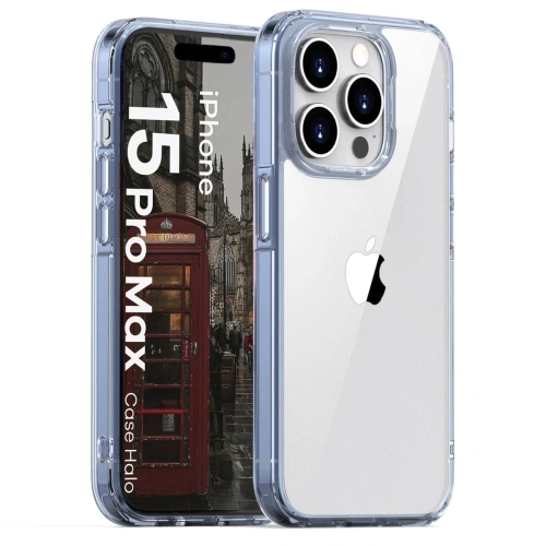 Kup Bizon Case Halo für Apple iPhone 15 Pro Max transparent-blau - BIZ8721 - {ean13} - Sklep Home Screen