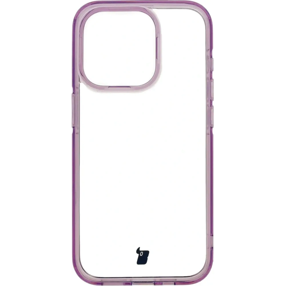 Etui Bizon Case Halo do Apple iPhone 15 Pro przezroczysto-fioletowe
