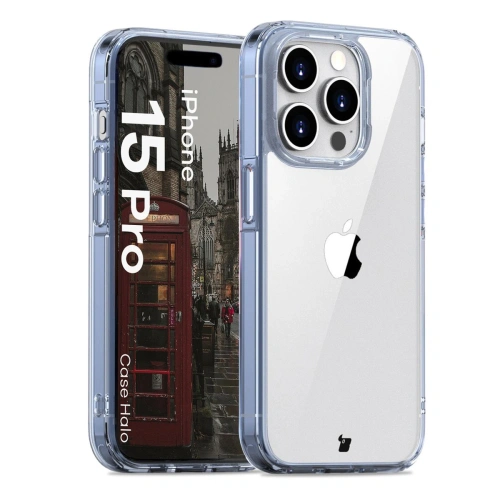 Kup Etui Bizon Case Halo do Apple iPhone 15 Pro průhledně-modré - BIZ8724 - {ean13} - Sklep Home Screen