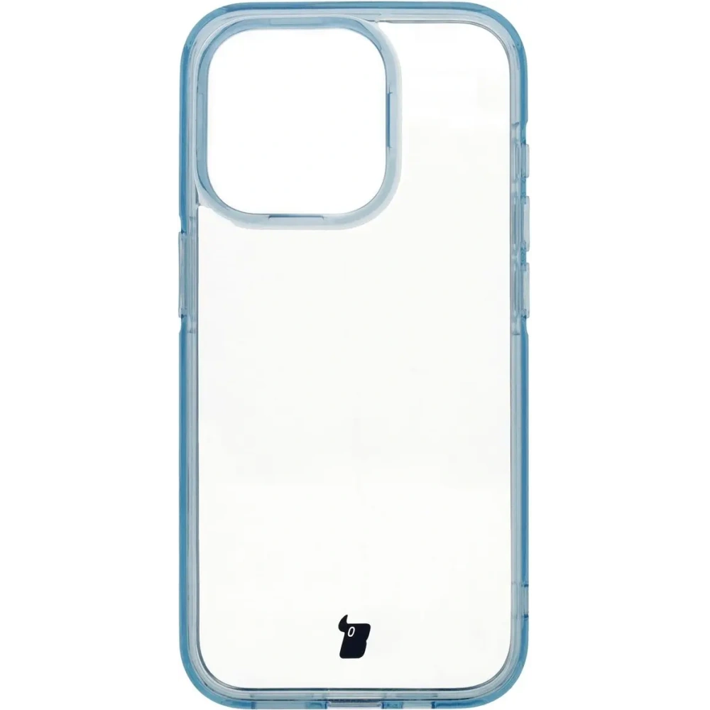Etui Bizon Case Halo do Apple iPhone 15 Pro przezroczysto-niebieskie