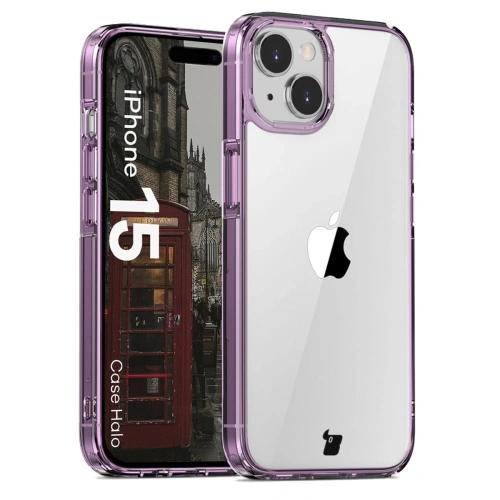 Kup Etui Bizon Case Halo pentru Apple iPhone 15 transparent-violet - BIZ8726 - {ean13} - Sklep Home Screen