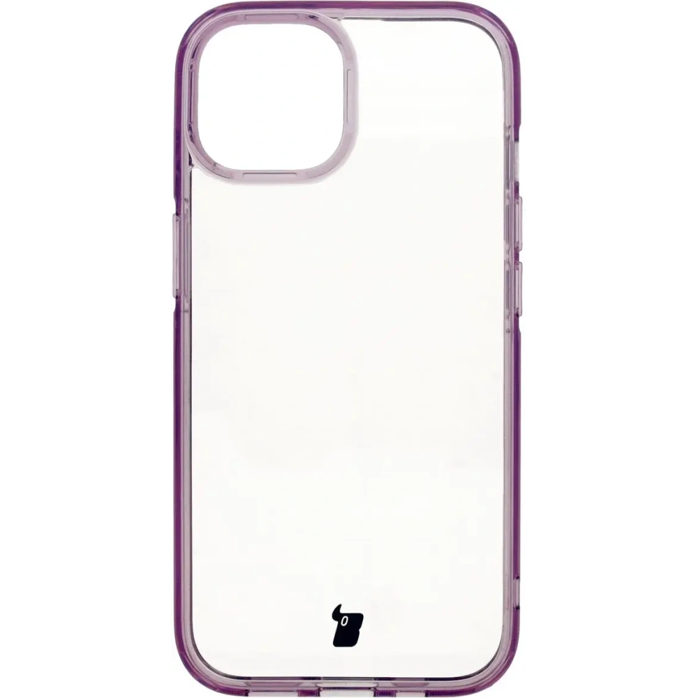 Etui Bizon Case Halo do Apple iPhone 15 przezroczysto-fioletowe