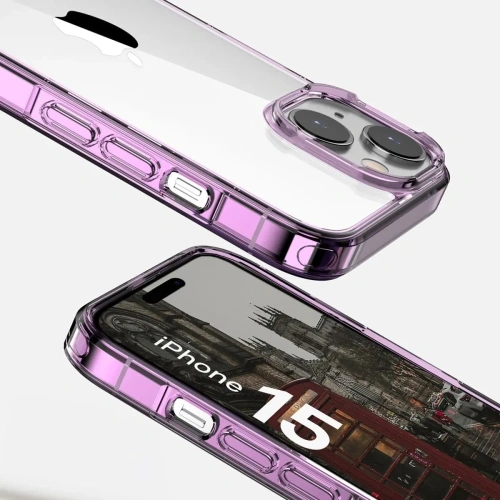 Kup Etui Bizon Case Halo pentru Apple iPhone 15 transparent-violet - BIZ8726 - {ean13} - Sklep Home Screen