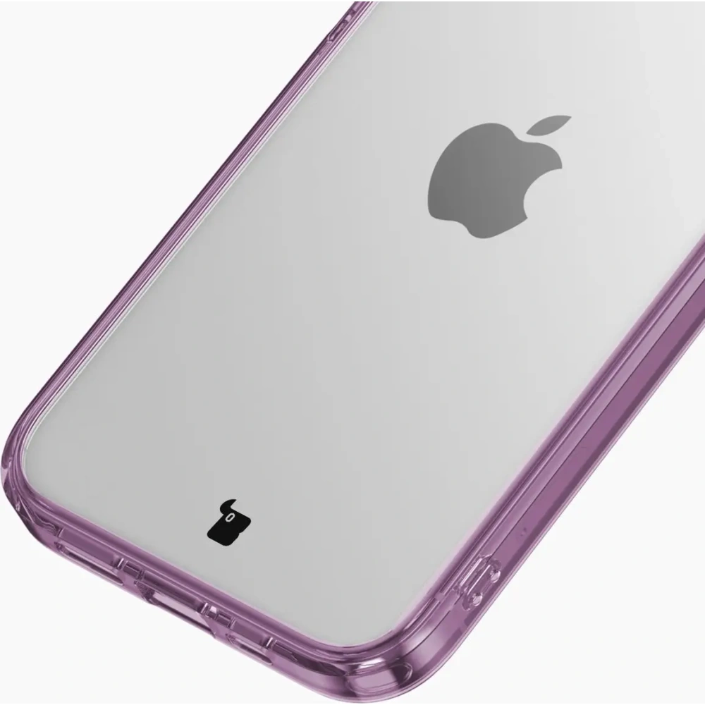 Etui Bizon Case Halo do Apple iPhone 15 przezroczysto-fioletowe