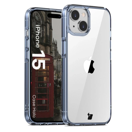 Kup Etui Bizon Case Halo pentru Apple iPhone 15 transparent-albastru - BIZ8727 - {ean13} - Sklep Home Screen