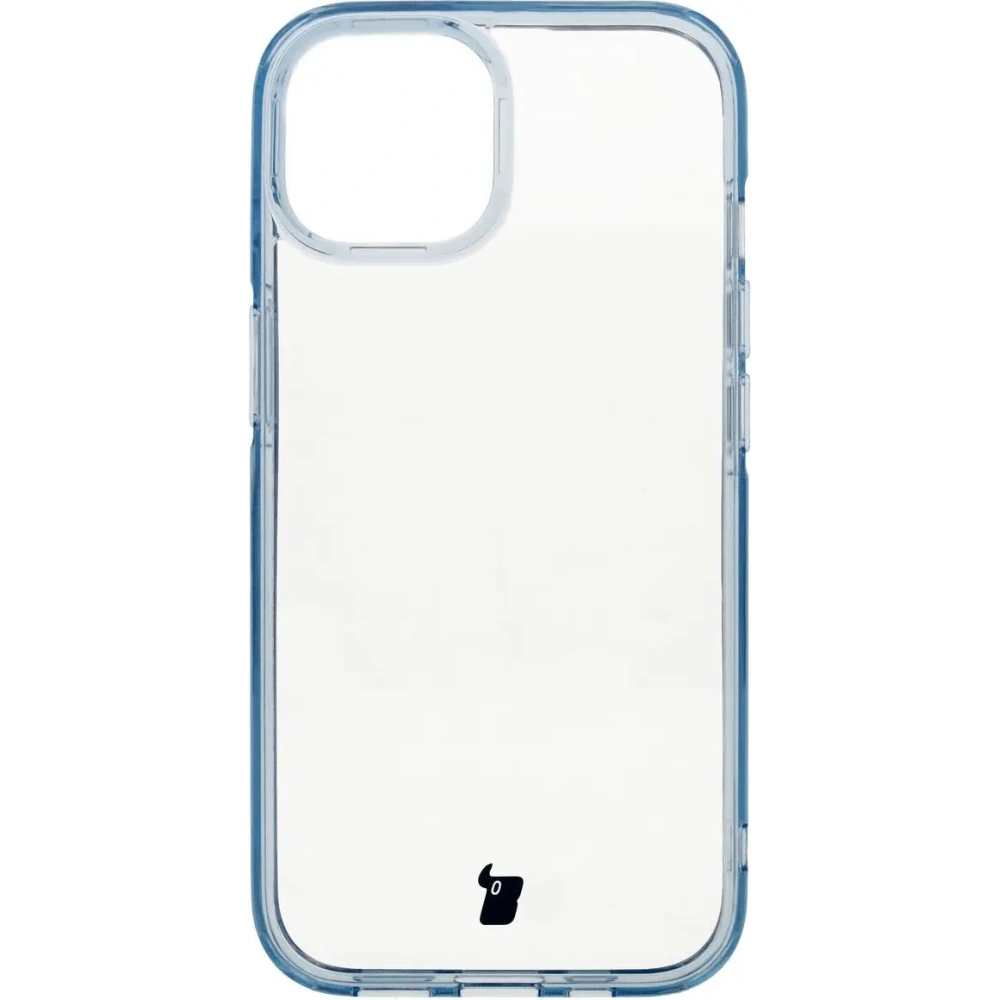 Etui Bizon Case Halo do Apple iPhone 15 przezroczysto-niebieskie