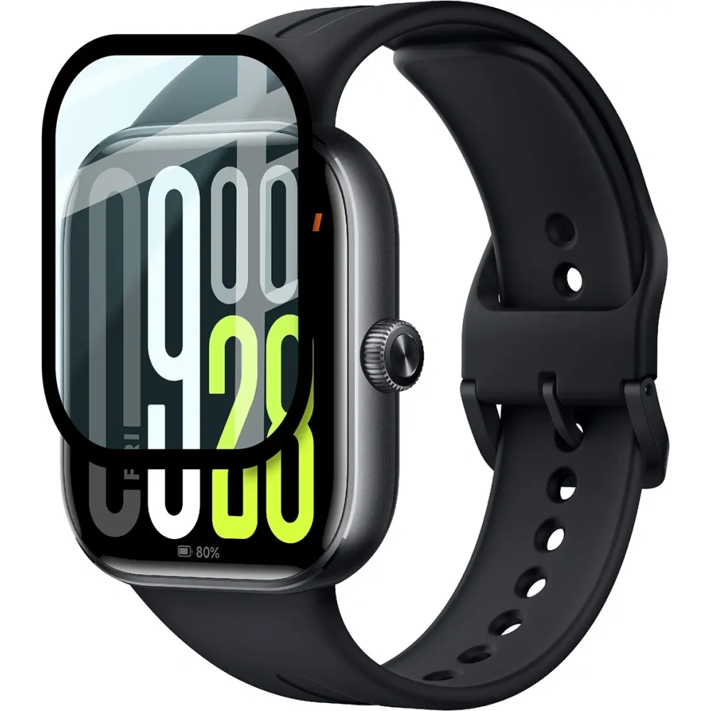 Szkło hybrydowe Bizon Glass Watch Edge Hybrid do Xiaomi Redmi Watch 5 czarne