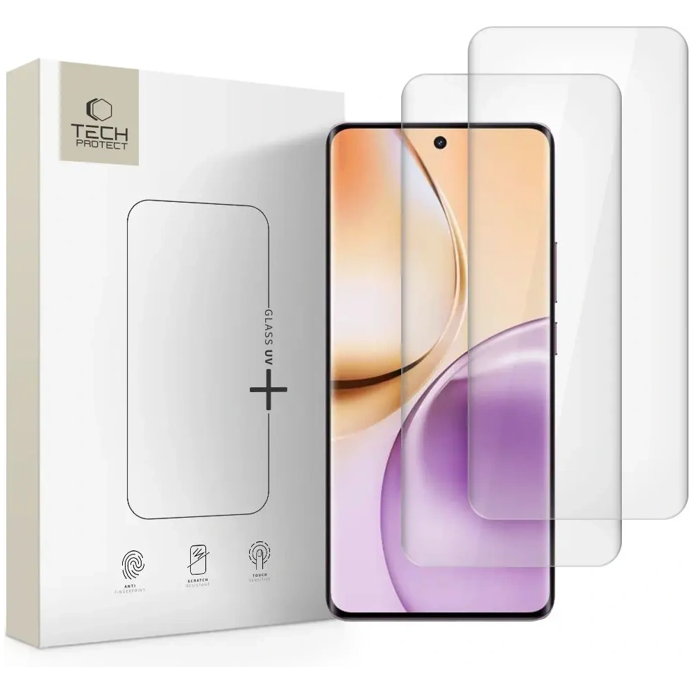 Szkło hartowane Tech-Protect Glass UV+ Realme 14 Pro 5G Clear [2 PACK]