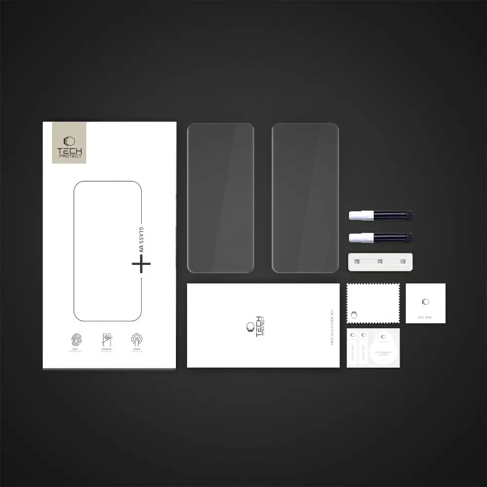 Szkło hartowane Tech-Protect Glass UV+ Realme 14 Pro 5G Clear [2 PACK]