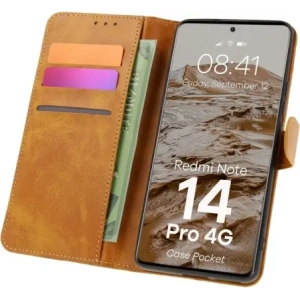 Kup Bizon Case Pocket Xiaomi Redmi Note 14 Pro 4G barna - BIZ8731 - {ean13} - Sklep Home Screen