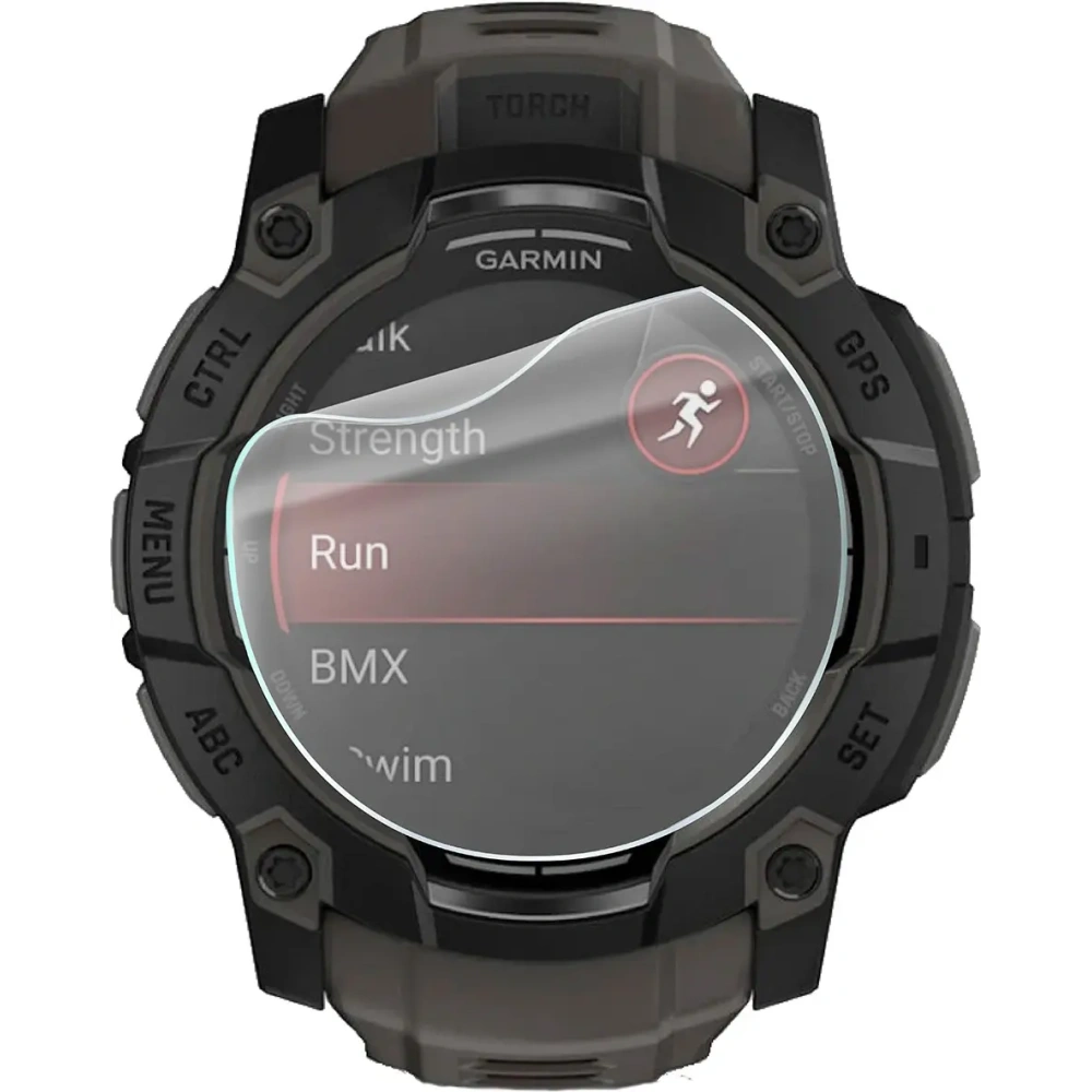 Folia hydrożelowa na ekran Bizon Glass Watch Hydrogel do Garmin Instinct 3 50mm [2 PACK]