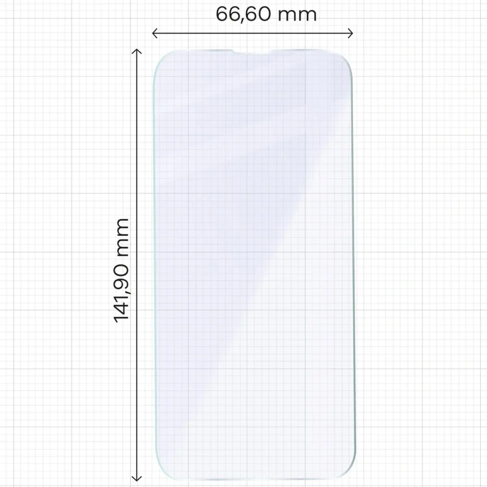 Elastyczne szkło hybrydowe Bizon Glass Mule do Apple iPhone 16e / 14 / 13 / 13 Pro
