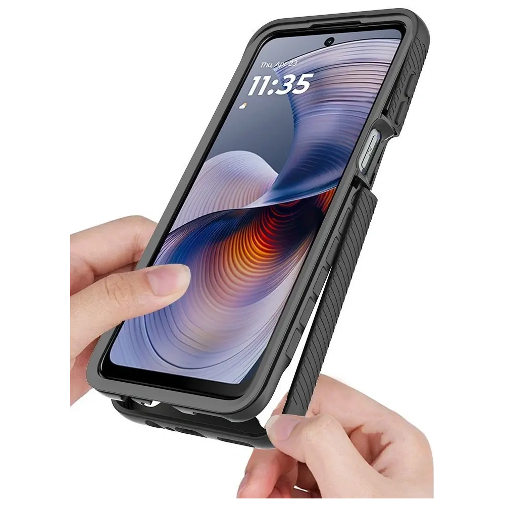 Etui Tech-Protect Defense Motorola Moto G15 / G15 Power / G05 / E15 Black