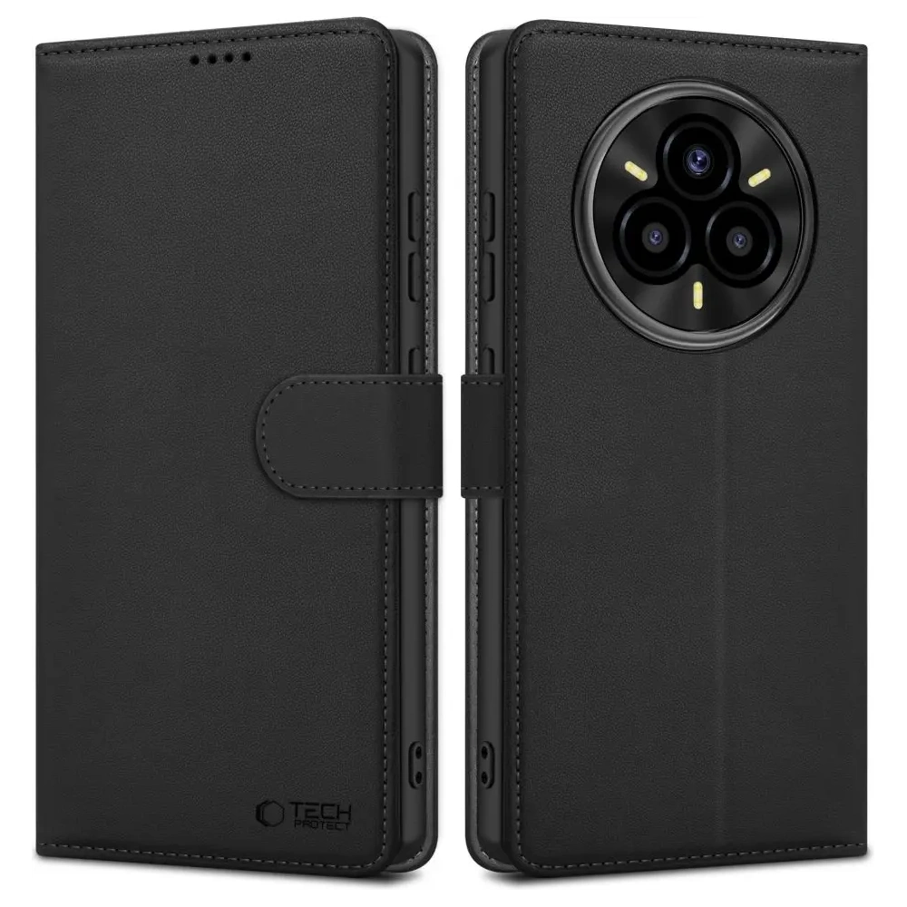 Etui Tech-Protect Wallet Realme 14 Pro+ Plus 5G Matte Black