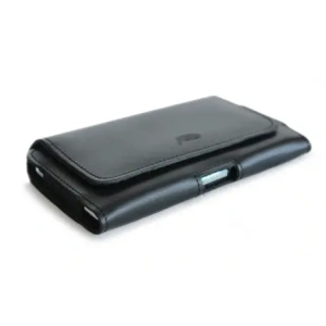 Kup Husa din piele LURESKO FREYA XL pentru curea, pentru telefon, dimensiuni 165x82x10mm (negru, cusătură neagră netedă) - LUR1 - {ean13} - Sklep Home Screen