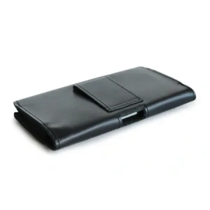 Kup Husa din piele LURESKO FREYA XL pentru curea, pentru telefon, dimensiuni 165x82x10mm (negru, cusătură neagră netedă) - LUR1 - {ean13} - Sklep Home Screen