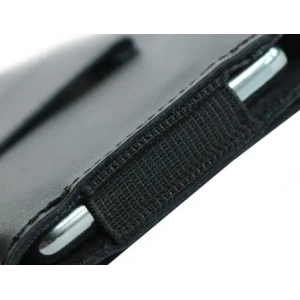 Kup Husa din piele LURESKO FREYA XL pentru curea, pentru telefon, dimensiuni 165x82x10mm (negru, cusătură neagră netedă) - LUR1 - {ean13} - Sklep Home Screen
