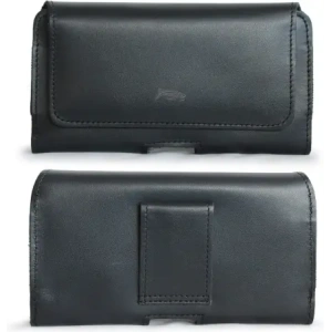 Kup Husa din piele LURESKO FREYA XL pentru curea, pentru telefon, dimensiuni 165x82x10mm (negru, cusătură neagră netedă) - LUR1 - {ean13} - Sklep Home Screen