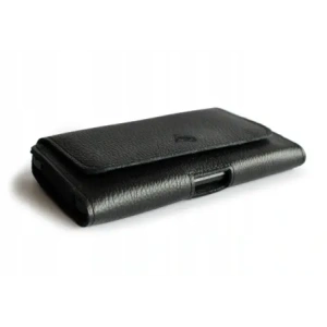 Kup LURESKO FREYA XL Lederholster für den Gürtel, Handyhülle 165x82x10mm (schwarz gerippt mit schwarzem Faden) - LUR2 - {ean13} - Sklep Home Screen