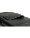 Buy LURESKO FREYA XL leather holster for belt, phone case 165x82x10mm (black ribbed with black thread) - LUR2 - {ean13} - Home Screen Store Europe