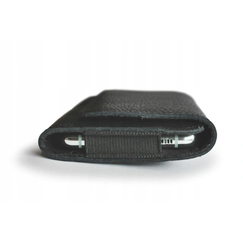 Buy LURESKO FREYA XL leather holster for belt, phone case 165x82x10mm (black ribbed with black thread) - LUR2 - {ean13} - Home Screen Store Europe