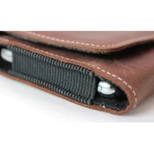 Kup LURESKO FREYA XL Lederholster für den Gürtel, Handyhülle 165x82x10mm (vintage braun mit weißen Nähten) - LUR3 - {ean13} - Sklep Home Screen
