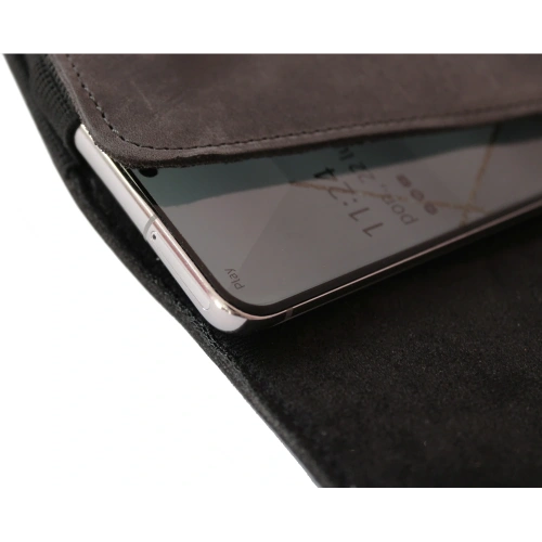 Kup Husa din piele LURESKO FREYA XL pentru curea, husă pentru telefon 165x82x10mm (gri vintage) - LUR4 - {ean13} - Sklep Home Screen