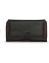Buy LURESKO FREYA XL leather holster for belt, phone case 165x82x10mm (black smooth with red thread and red interior) - LUR5 - {ean13} - Home Screen Store Europe