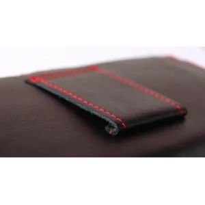 Kup LURESKO FREYA XL Lederholster für den Gürtel, Handyhülle 165x82x10mm (schwarz glatt mit rotem Faden und rotem Innenraum) - LUR5 - {ean13} - Sklep Home Screen