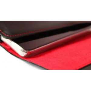 Kup LURESKO FREYA XL Lederholster für den Gürtel, Handyhülle 165x82x10mm (schwarz glatt mit rotem Faden und rotem Innenraum) - LUR5 - {ean13} - Sklep Home Screen